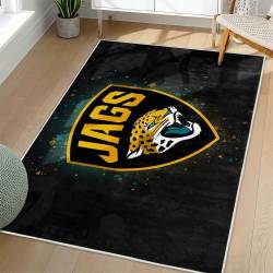 NFL Jacksonville Jaguars Rectangle Rug Personalized Non-Slip Carpet Gift For Football Fans JJ140