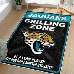 NFL Jacksonville Jaguars Rectangle Rug Personalized Non-Slip Carpet Gift For Football Fans JJ141