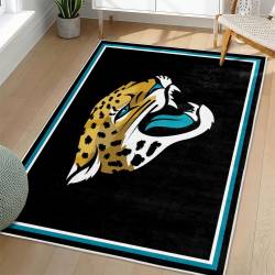 NFL Jacksonville Jaguars Rectangle Rug Personalized Non-Slip Carpet Gift For Football Fans JJ142