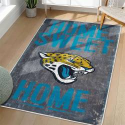 NFL Jacksonville Jaguars Rectangle Rug Personalized Non-Slip Carpet Gift For Football Fans JJ144