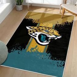 NFL Jacksonville Jaguars Rectangle Rug Personalized Non-Slip Carpet Gift For Football Fans JJ145