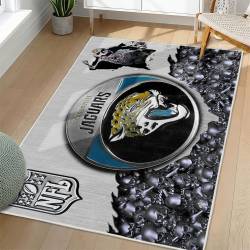 NFL Jacksonville Jaguars Rectangle Rug Personalized Non-Slip Carpet Gift For Football Fans JJ146