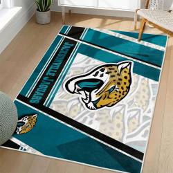 NFL Jacksonville Jaguars Rectangle Rug Personalized Non-Slip Carpet Gift For Football Fans JJ147