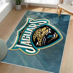 NFL Jacksonville Jaguars Rectangle Rug Personalized Non-Slip Carpet Gift For Football Fans JJ148