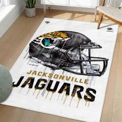 NFL Jacksonville Jaguars Rectangle Rug Personalized Non-Slip Carpet Gift For Football Fans JJ150