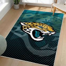 NFL Jacksonville Jaguars Rectangle Rug Personalized Non-Slip Carpet Gift For Football Fans JJ151