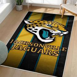 NFL Jacksonville Jaguars Rectangle Rug Personalized Non-Slip Carpet Gift For Football Fans JJ152