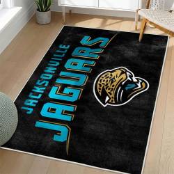 NFL Jacksonville Jaguars Rectangle Rug Personalized Non-Slip Carpet Gift For Football Fans JJ156