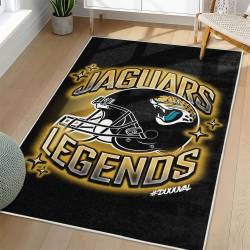 NFL Jacksonville Jaguars Rectangle Rug Personalized Non-Slip Carpet Gift For Football Fans JJ157