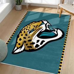 NFL Jacksonville Jaguars Rectangle Rug Personalized Non-Slip Carpet Gift For Football Fans JJ160