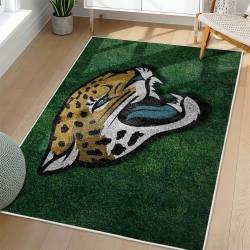 NFL Jacksonville Jaguars Rectangle Rug Personalized Non-Slip Carpet Gift For Football Fans JJ162