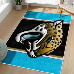 NFL Jacksonville Jaguars Rectangle Rug Personalized Non-Slip Carpet Gift For Football Fans JJ164