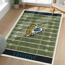 NFL Jacksonville Jaguars Rectangle Rug Personalized Non-Slip Carpet Gift For Football Fans JJ166