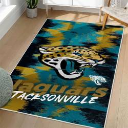 NFL Jacksonville Jaguars Rectangle Rug Personalized Non-Slip Carpet Gift For Football Fans JJ168