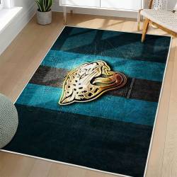 NFL Jacksonville Jaguars Rectangle Rug Personalized Non-Slip Carpet Gift For Football Fans JJ169