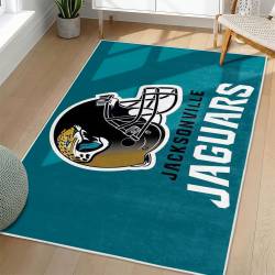 NFL Jacksonville Jaguars Rectangle Rug Personalized Non-Slip Carpet Gift For Football Fans JJ178