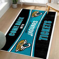 NFL Jacksonville Jaguars Rectangle Rug Personalized Non-Slip Carpet Gift For Football Fans JJ182