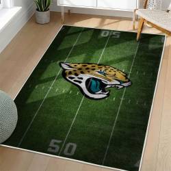 NFL Jacksonville Jaguars Rectangle Rug Personalized Non-Slip Carpet Gift For Football Fans JJ185