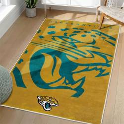 NFL Jacksonville Jaguars Rectangle Rug Personalized Non-Slip Carpet Gift For Football Fans JJ186
