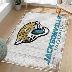 NFL Jacksonville Jaguars Rectangle Rug Personalized Non-Slip Carpet Gift For Football Fans JJ188