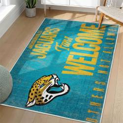 NFL Jacksonville Jaguars Rectangle Rug Personalized Non-Slip Carpet Gift For Football Fans JJ190