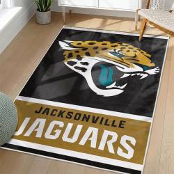 NFL Jacksonville Jaguars Rectangle Rug Personalized Non-Slip Carpet Gift For Football Fans JJ194