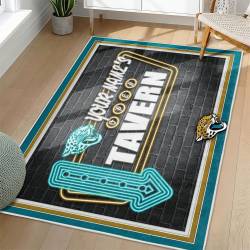 NFL Jacksonville Jaguars Rectangle Rug Personalized Non-Slip Carpet Gift For Football Fans JJ199