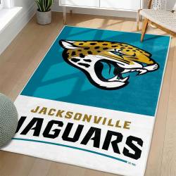 NFL Jacksonville Jaguars Rectangle Rug Personalized Non-Slip Carpet Gift For Football Fans JJ200
