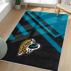 NFL Jacksonville Jaguars Rectangle Rug Personalized Non-Slip Carpet Gift For Football Fans JJ203