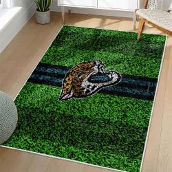 NFL Jacksonville Jaguars Rectangle Rug Personalized Non-Slip Carpet Gift For Football Fans JJ205