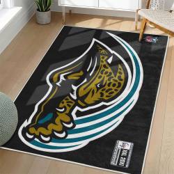 NFL Jacksonville Jaguars Rectangle Rug Personalized Non-Slip Carpet Gift For Football Fans JJ209