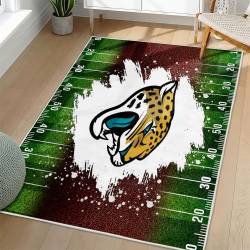 NFL Jacksonville Jaguars Rectangle Rug Personalized Non-Slip Carpet Gift For Football Fans JJ216
