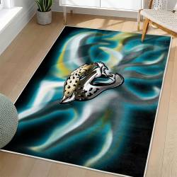 NFL Jacksonville Jaguars Rectangle Rug Personalized Non-Slip Carpet Gift For Football Fans JJ217