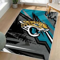 NFL Jacksonville Jaguars Rectangle Rug Personalized Non-Slip Carpet Gift For Football Fans JJ218