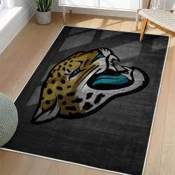 NFL Jacksonville Jaguars Rectangle Rug Personalized Non-Slip Carpet Gift For Football Fans JJ222