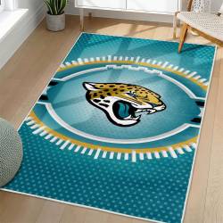NFL Jacksonville Jaguars Rectangle Rug Personalized Non-Slip Carpet Gift For Football Fans JJ226