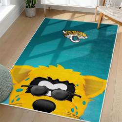 NFL Jacksonville Jaguars Rectangle Rug Personalized Non-Slip Carpet Gift For Football Fans JJ227