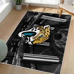 NFL Jacksonville Jaguars Rectangle Rug Personalized Non-Slip Carpet Gift For Football Fans JJ228