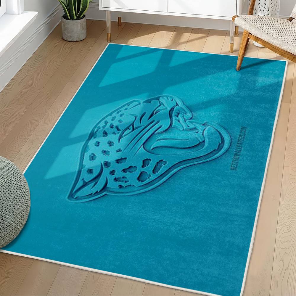 NFL Jacksonville Jaguars Rectangle Rug Personalized Non-Slip Carpet Gift For Football Fans JJ231
