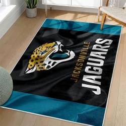 NFL Jacksonville Jaguars Rectangle Rug Personalized Non-Slip Carpet Gift For Football Fans JJ232