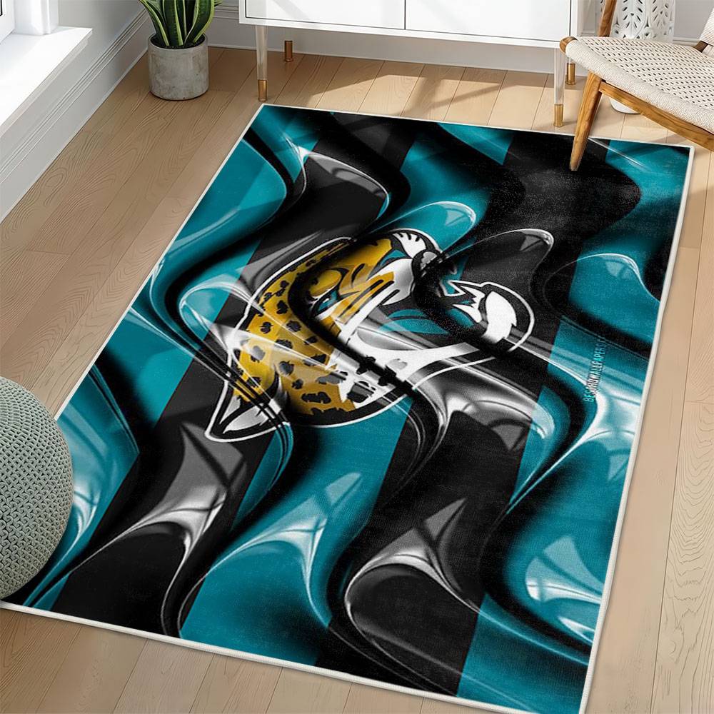 NFL Jacksonville Jaguars Rectangle Rug Personalized Non-Slip Carpet Gift For Football Fans JJ235