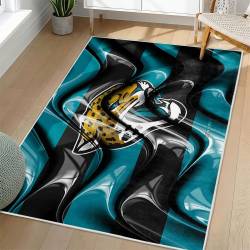 NFL Jacksonville Jaguars Rectangle Rug Personalized Non-Slip Carpet Gift For Football Fans JJ235