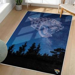 NFL Jacksonville Jaguars Rectangle Rug Personalized Non-Slip Carpet Gift For Football Fans JJ236