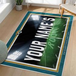 NFL Jacksonville Jaguars Rectangle Rug Personalized Non-Slip Carpet Gift For Football Fans JJ239