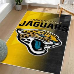NFL Jacksonville Jaguars Rectangle Rug Personalized Non-Slip Carpet Gift For Football Fans JJ240