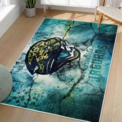NFL Jacksonville Jaguars Rectangle Rug Personalized Non-Slip Carpet Gift For Football Fans JJ244