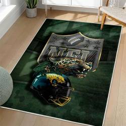 NFL Jacksonville Jaguars Rectangle Rug Personalized Non-Slip Carpet Gift For Football Fans JJ246
