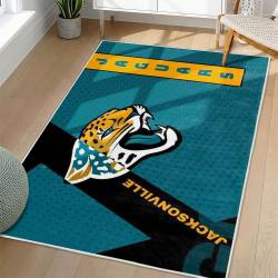 NFL Jacksonville Jaguars Rectangle Rug Personalized Non-Slip Carpet Gift For Football Fans JJ53