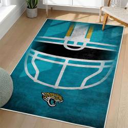 NFL Jacksonville Jaguars Rectangle Rug Personalized Non-Slip Carpet Gift For Football Fans JJ56