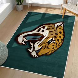 NFL Jacksonville Jaguars Rectangle Rug Personalized Non-Slip Carpet Gift For Football Fans JJ59